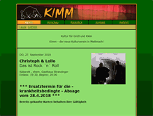 Tablet Screenshot of kimm.at